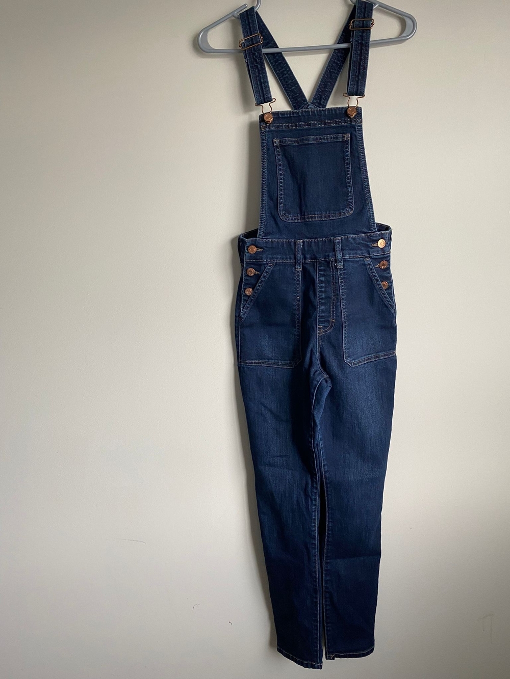 GUESS Indigo Blue Denim Overalls for Women Like New ❤️ - Picture 6 of 11